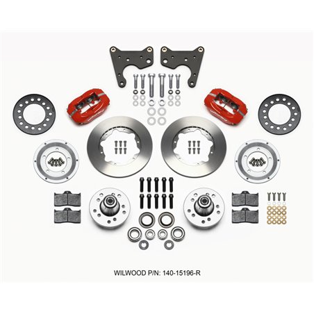 Wilwood Forged Dynalite Front Kit 11.00in Red 65-72 CDP C Body -Drum