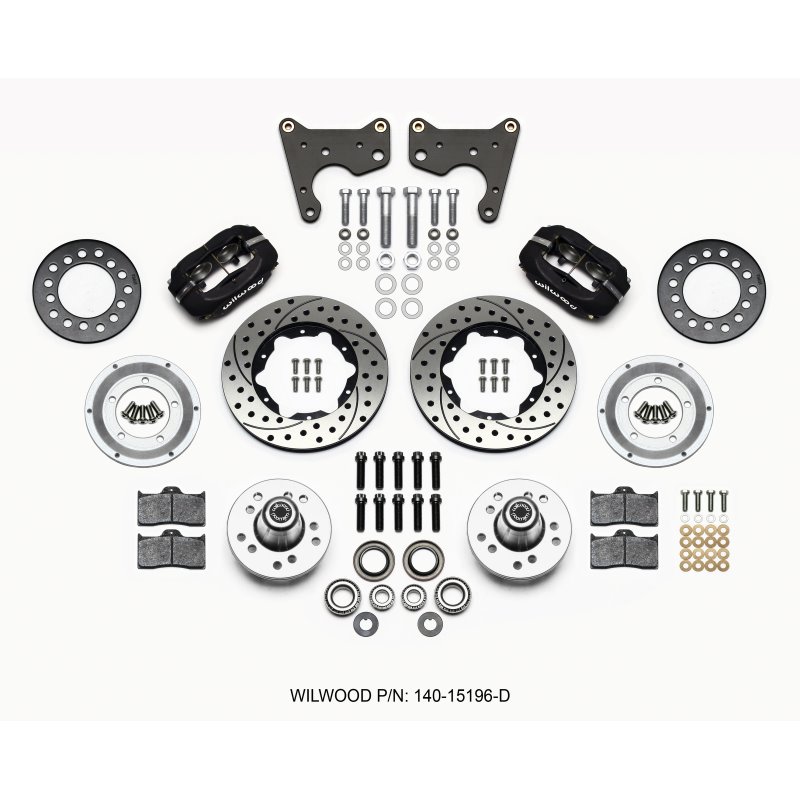 Wilwood Forged Dynalite Front Kit 11.00in Drilled 65-72 CDP C Body -Drum