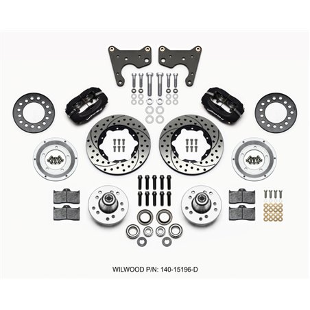 Wilwood Forged Dynalite Front Kit 11.00in Drilled 65-72 CDP C Body -Drum