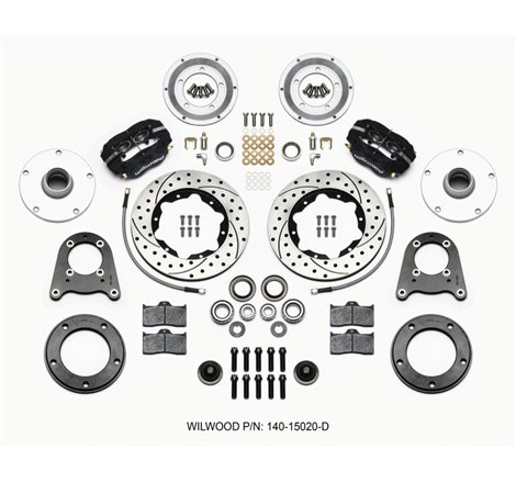 Wilwood Forged Dynalite-M Front Kit 10.75in Drilled 1950-1955 MG-TD/TF