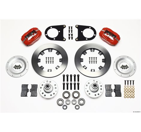 Wilwood Forged Dynalite Front Kit 12.19in Red 37-48 Ford Psgr. Car Spindle