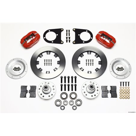 Wilwood Forged Dynalite Front Kit 12.19in Red 37-48 Ford Psgr. Car Spindle