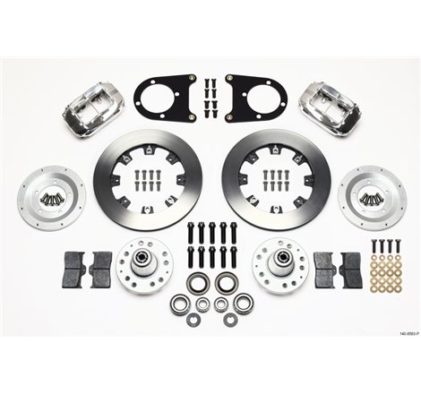 Wilwood Forged Dynalite Front Kit 12.19in Polished 37-48 Ford Psgr. Car Spindle