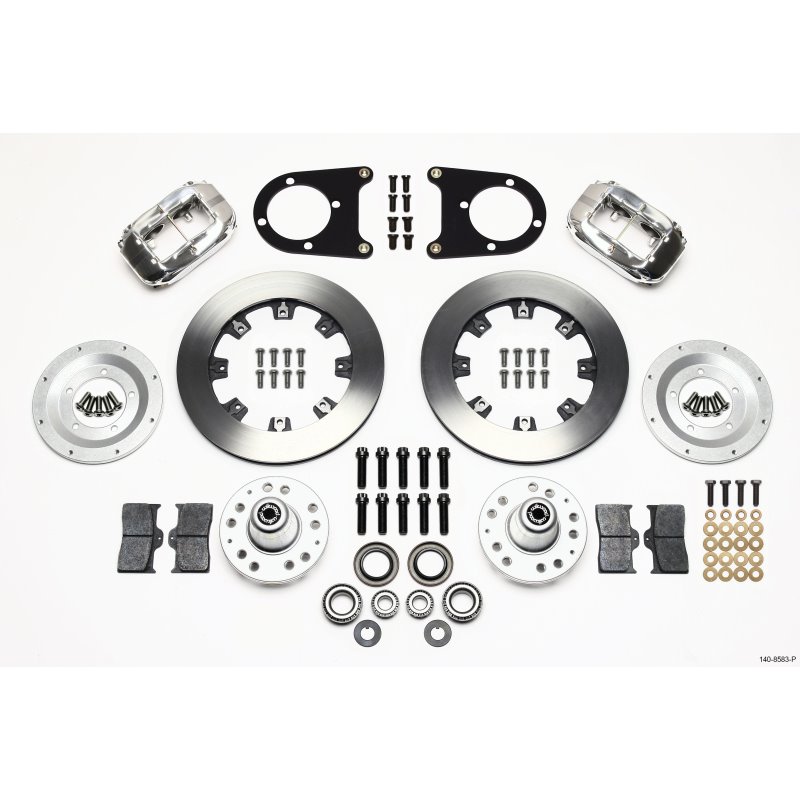 Wilwood Forged Dynalite Front Kit 12.19in Polished 37-48 Ford Psgr. Car Spindle