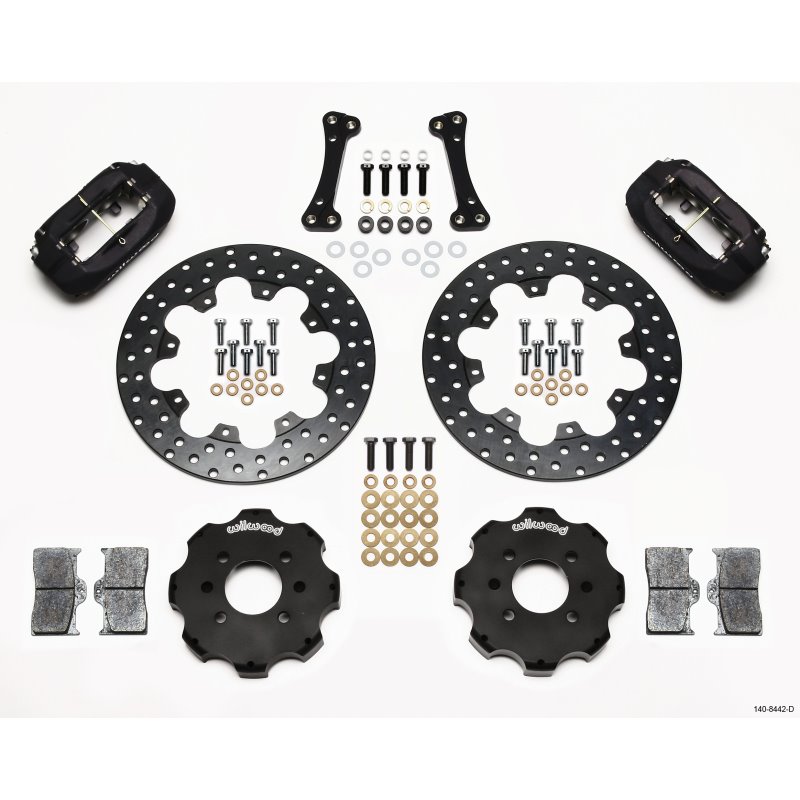 Wilwood Forged Dynalite Front Drag Kit Drilled Rotor Integra/Civic w/Fac.262mm Rtr