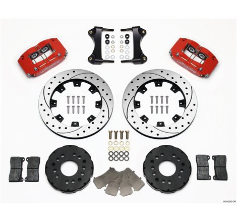 Wilwood Dynapro Radial Front Kit 12.19in Drilled Red 95-99 Mitsubishi Eclipse (*Line Kit Needed*)