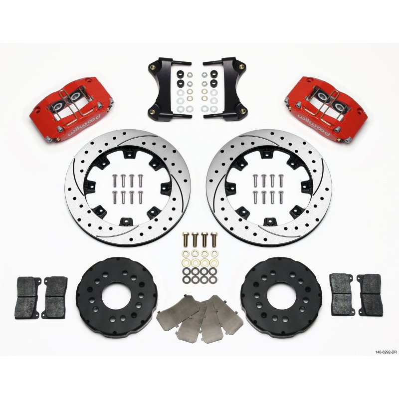 Wilwood Dynapro Radial Front Kit 12.19in Drilled Red 95-99 Mitsubishi Eclipse (*Line Kit Needed*)