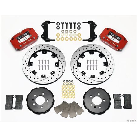 Wilwood Dynapro Radial Front Kit 12.19in Drilled Red 99-03 Jetta IV & Golf IV