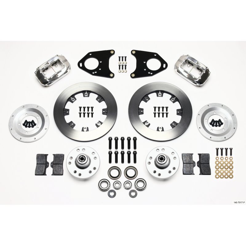 Wilwood Forged Dynalite Front Kit 12.19in Polished 71-80 Pinto/Mustang II Disc & Drum