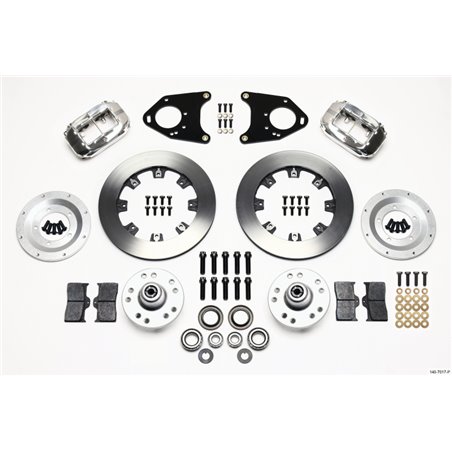 Wilwood Forged Dynalite Front Kit 12.19in Polished 71-80 Pinto/Mustang II Disc & Drum