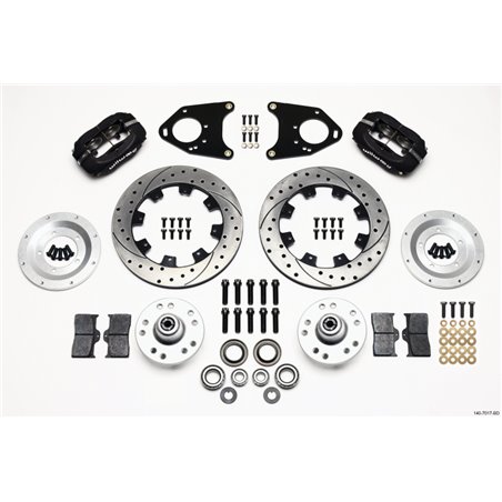 Wilwood Forged Dynalite Front Kit 12.19in Drilled 71-80 Pinto/Mustang II Disc & Drum