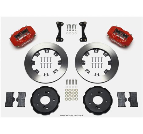 Wilwood Forged Dynalite Front Hat Kit 12.19in Red 02-06 Acura RSX-5 Lug