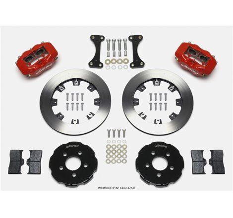 Wilwood Forged Dynalite Front Hat Kit 12.19in Red 00-04 PT Cruiser/03-04 SRT/4