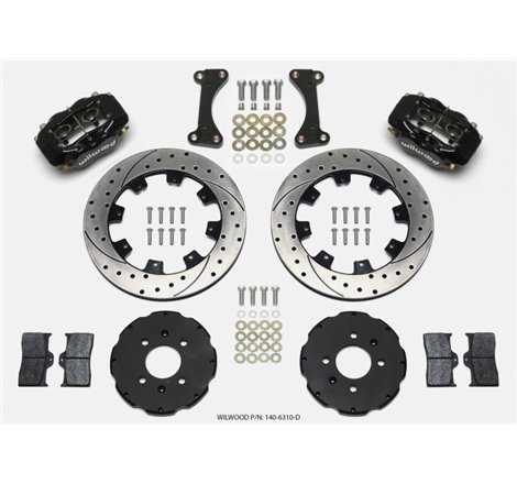 Wilwood Forged Dynalite Front Hat Kit 12.19in Drilled 90-99 Civic w/240 mm Disc