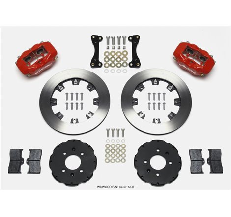 Wilwood Forged Dynalite Front Hat Kit 12.19in Red 94-01 Honda/Acura w/262mm Disc