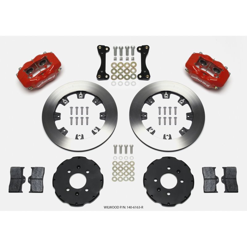 Wilwood Forged Dynalite Front Hat Kit 12.19in Red 94-01 Honda/Acura w/262mm Disc