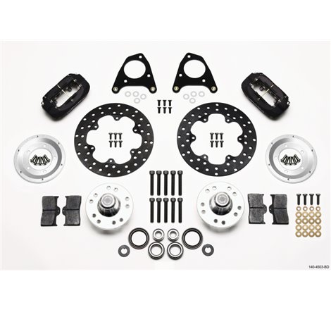 Wilwood Forged Dynalite Front Drag Kit Drilled Rotor 87-93 Mustang 84-86 SVO 5 Lug