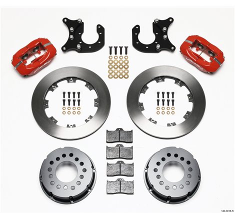 Wilwood Forged Dynalite P/S Rear Kit Red Ford 8.8 w/2.5in Offset-5 Lug