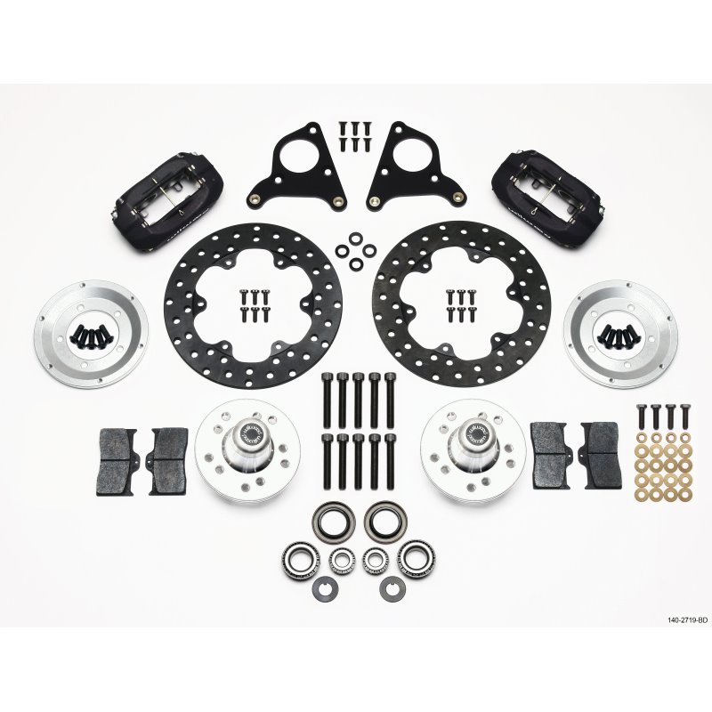 Wilwood Forged Dynalite Front Drag Kit Drilled Rotor CPD 73-80 A E B All F w/Disc