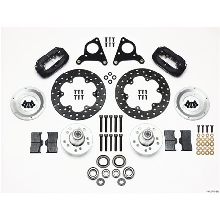 Wilwood Forged Dynalite Front Drag Kit Drilled Rotor CPD 73-80 A E B All F w/Disc