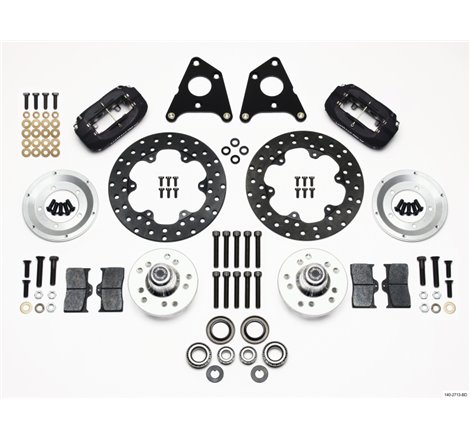 Wilwood Forged Dynalite Front Drag Kit Drilled Rotor CPD 65-72 A w/10in Drum