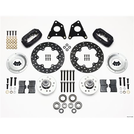 Wilwood Forged Dynalite Front Drag Kit Drilled Rotor CPD 65-72 A w/10in Drum