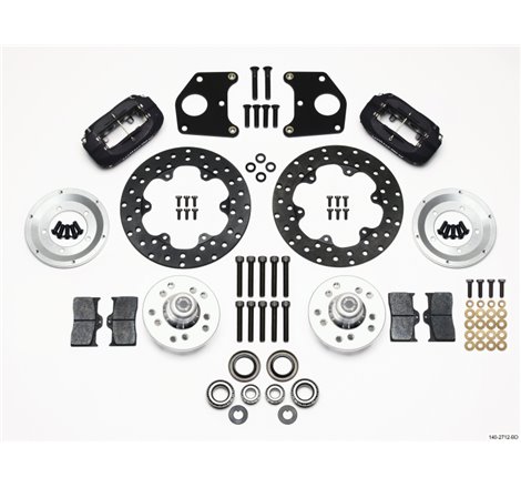 Wilwood Forged Dynalite Front Drag Kit Drilled Rotor CPD 62-72 B 62-72 E w/9in Drum