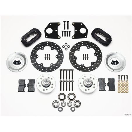 Wilwood Forged Dynalite Front Drag Kit Drilled Rotor CPD 62-72 B 62-72 E w/9in Drum