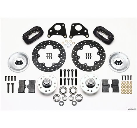 Wilwood Forged Dynalite Front Drag Kit Drilled Rotor 62-72 CDP B & E Body-Drum