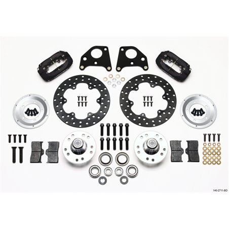 Wilwood Forged Dynalite Front Drag Kit Drilled Rotor 62-72 CDP B & E Body-Drum