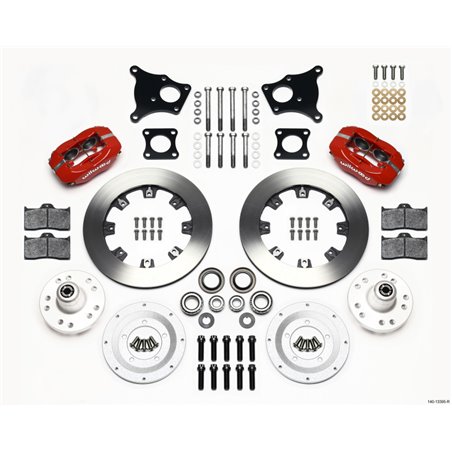 Wilwood Forged Dynalite Front Kit 12.19in Red AMC 71-76 OE Disc w/o Bendix Brakes