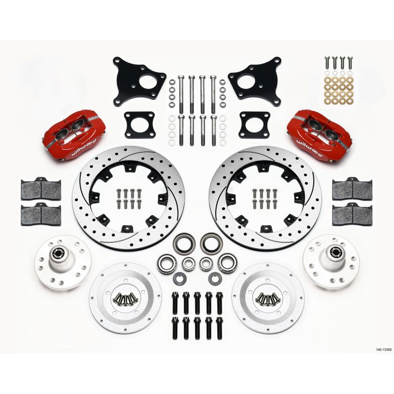 Wilwood Forged Dynalite Front Kit 12.19in AMC 71-76 OE Disc w/o Bendix Brakes