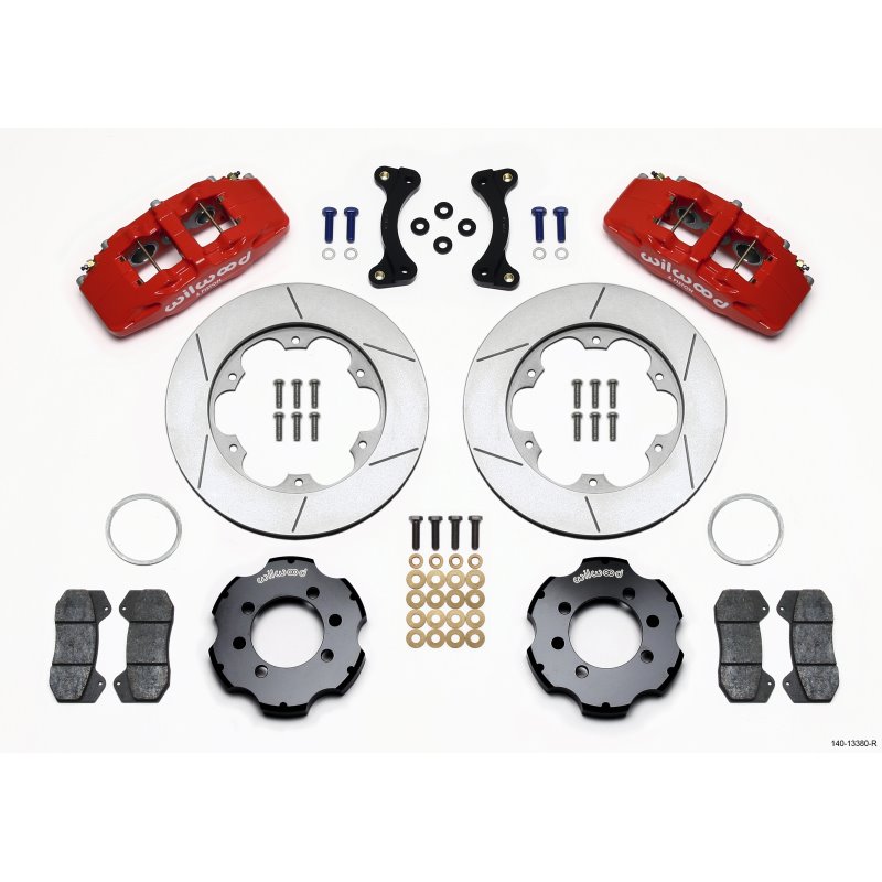 Wilwood Dynapro 6 Front Hat Kit 11.00in GT Rotor Red 95-05 Miata