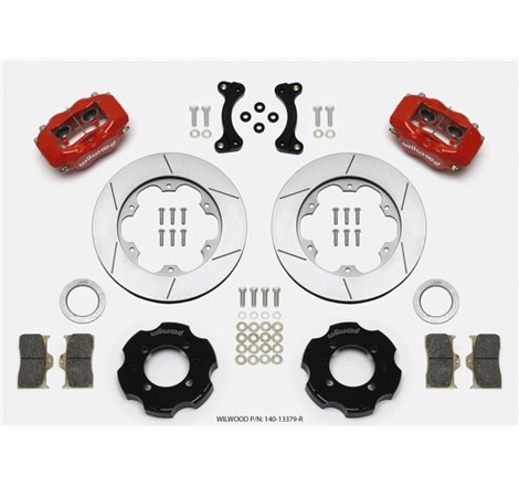 Wilwood Forged Dynalite Front Hat Kit 11.00in GT Rotor Red 95-05 Miata