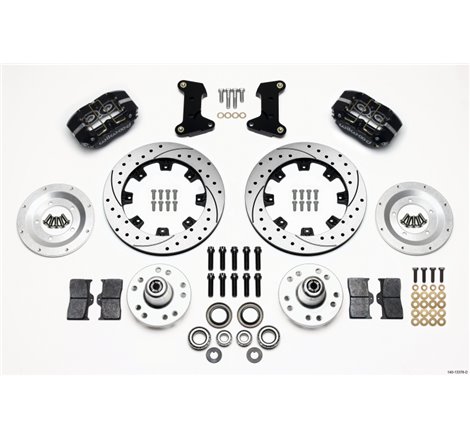 Wilwood Dynapro Dust-Boot Front Kit 12.19in Drilled 74-80 Pinto/Mustang II Disc Spindle only