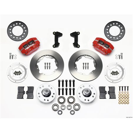 Wilwood Dynapro Dust-Boot Front Kit 11.00in Red 74-80 Pinto/Mustang II Disc Spindle only