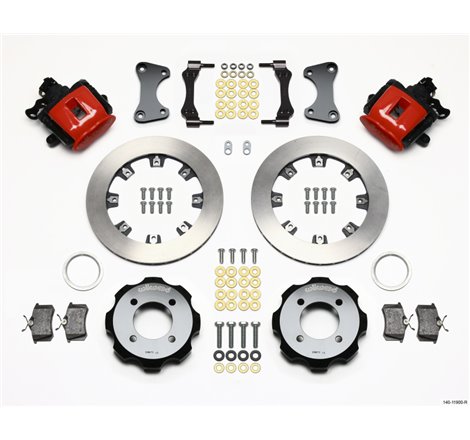 Wilwood Combination Parking Brake Rear Kit 11.75in Red 2011 Fiesta Rear