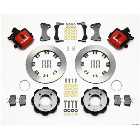 Wilwood Combination Parking Brake Rear Kit 11.75in Red 2011 Fiesta Rear