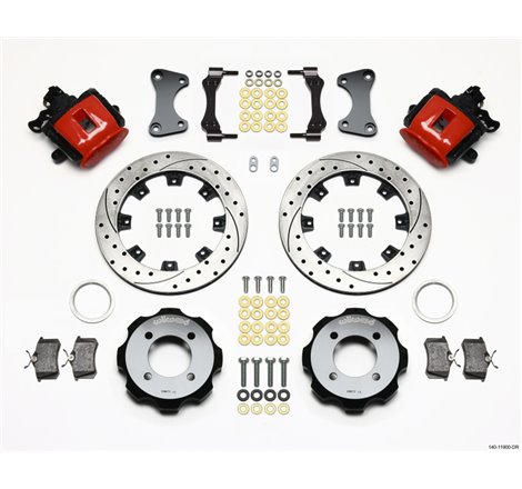 Wilwood Combination Parking Brake Rear Kit 11.75in Drilled Red 2011 Fiesta Rear