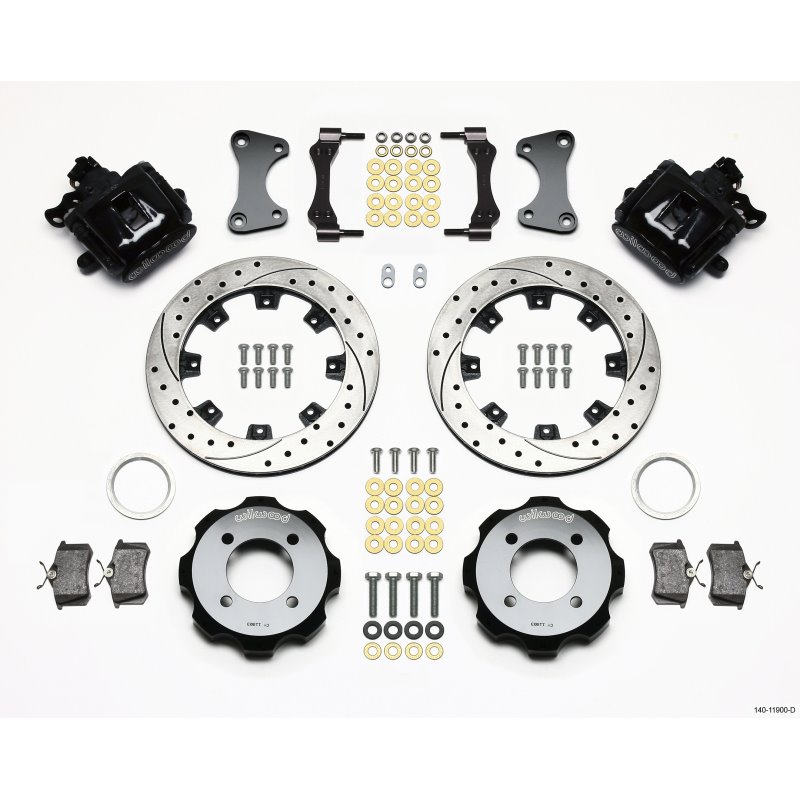 Wilwood Combination Parking Brake Rear Kit 11.75in Drilled 2011 Fiesta Rear