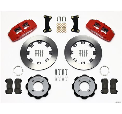 Wilwood Dynapro 6 Front Hat Kit 12.19in Red 2011 Fiesta