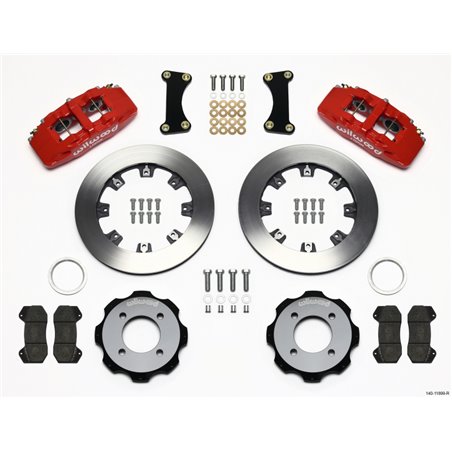 Wilwood Dynapro 6 Front Hat Kit 12.19in Red 2011 Fiesta