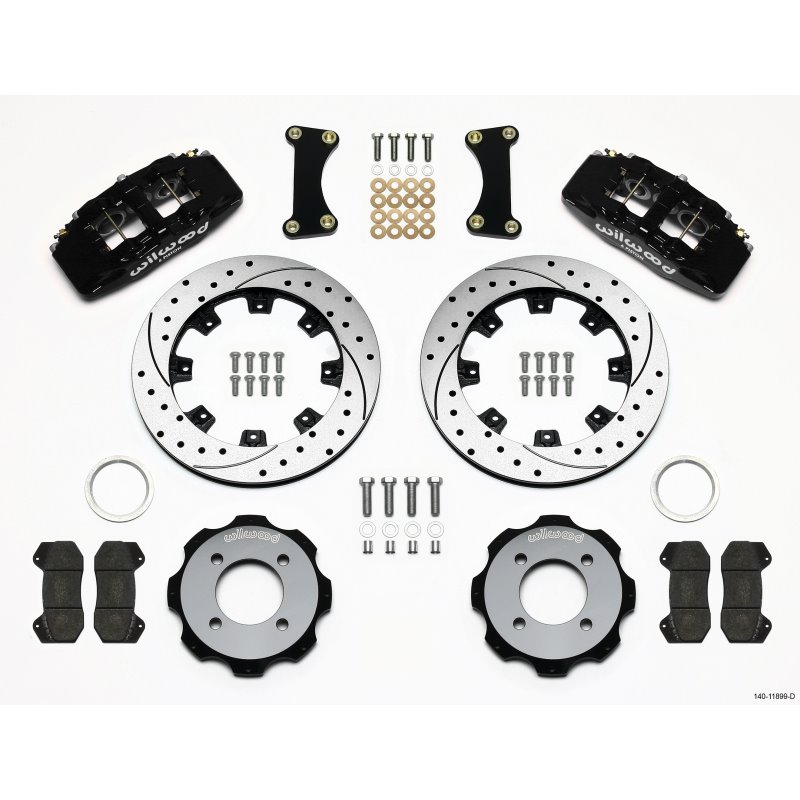 Wilwood Dynapro 6 Front Hat Kit 12.19in Drilled 2011 Fiesta