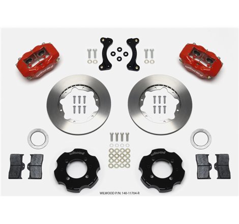 Wilwood Forged Dynalite Front Hat Kit 11.00in Red 95-05 Miata