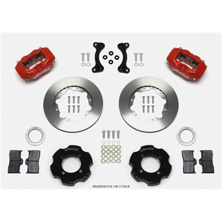 Wilwood Forged Dynalite Front Hat Kit 11.00in Red 95-05 Miata