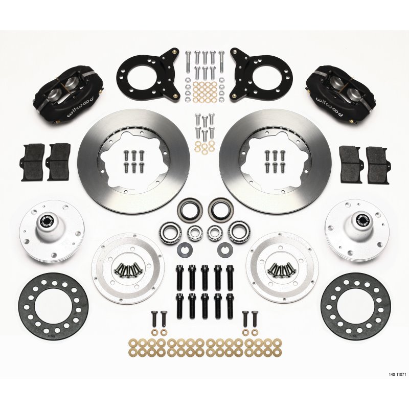 Wilwood Forged Dynalite Front Kit 11.00in 1965-1969 Mustang Disc & Drum Spindle