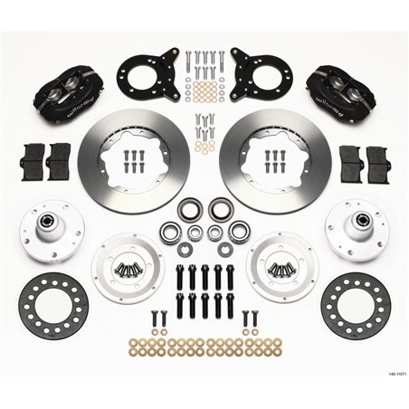 Wilwood Forged Dynalite Front Kit 11.00in 1965-1969 Mustang Disc & Drum Spindle