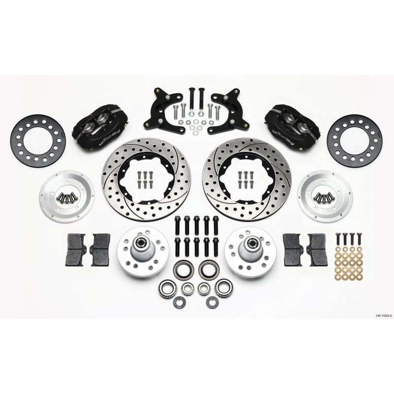 Wilwood Forged Dynalite Front Kit 11.00in Drilled 62-72 CDP A Body - 9in Drum