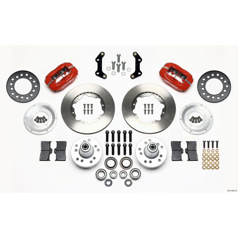 Wilwood Forged Dynalite Front Kit 11.00in Red 70-72 CDP B & E Body-Disc