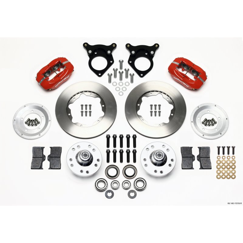 Wilwood Forged Dynalite Front Kit 11.00in Red 87-93 Mustang 5 Lug